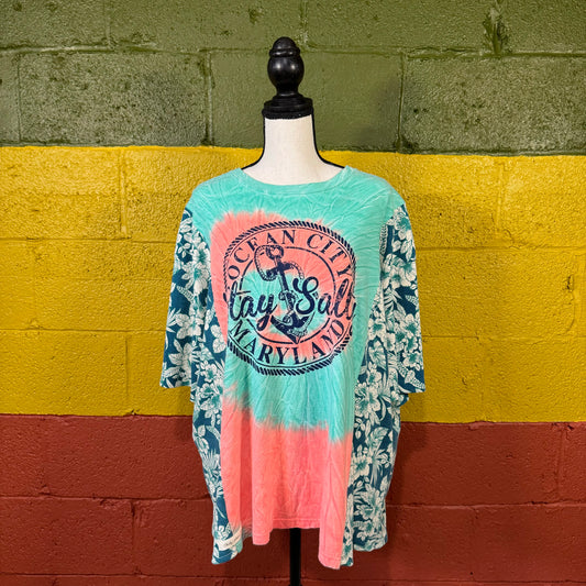 Upcycled Stay Salty Vintage Shirt